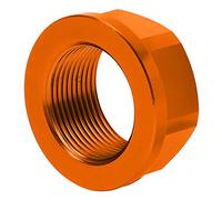 61010086000, écrou d'axe de roue M25 Durable de remplacement d'écrou de blocage d'axe de roue pour FC/FX/TC/TX 125-450 pour moto(Orange)