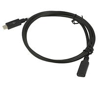 61038 Câble USB 3.2 USB C Femelle,USB C Mâle nickelé 1m PVC Goobay