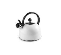 Ibili Bouilloire Clasica sifflante 2,5 L acier inoxydable blanche compatible induction