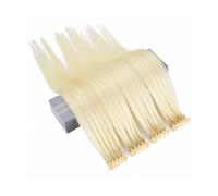 #613,10 in/25cm,Extensions Blondes 6D-2, 5 Broches, Sans Trace, Faciles à Teindre/Décolorer Pour Machine à Extensions, Pointes 6D Pour Salon, Réf. 613, 40 G