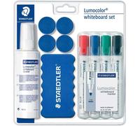 [613 S] STAEDTLER Kit Lumocolor pour Tableaux Blanc Marqueurs / Brosse / Aima...