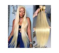 #613 Tissage brésilien double trame blond, cheveux humains raides Quick Weave(26inches 1 Bundle)