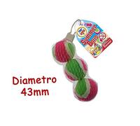 61385 Lot de 3 balles pour filets