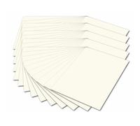 [614/50 01] folia Pack 50 Cartons de bricolage, A4, 300 g/m2, blanc perle