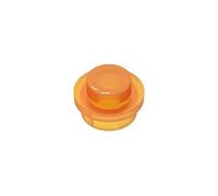6141 Plaque Circulaire Ronde 1x1 avec Stud Plein 50 Pièces GDS-615 Compatible avec Lego Briques de Construction Couleur:Arancione trasparente 182