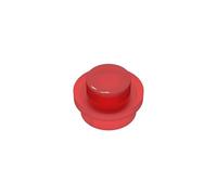6141 Plaque Circulaire Ronde 1x1 avec Stud Plein 50 Pièces GDS-615 Compatible avec Lego Briques de Construction Couleur:Rosso trasparente 41