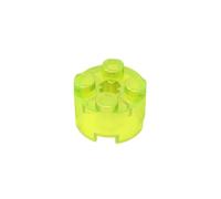 6143 Brique Ronde 2x2 avec Trou d’Axe 50 Pièces GDS-607 Compatible avec Lego Briques de Construction Couleur:Verde Neon trasparente 49