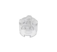 6143 Brique Ronde 2x2 avec Trou d’Axe 50 Pièces GDS-607 Compatible avec Lego Briques de Construction Couleur:Chiaro trasparente 40
