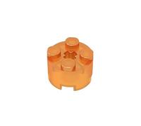 6143 Brique Ronde 2x2 avec Trou d’Axe 50 Pièces GDS-607 Compatible avec Lego Briques de Construction Couleur:Arancione trasparente 182