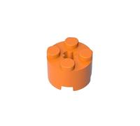 6143 Brique Ronde 2x2 avec Trou d’Axe 50 Pièces GDS-607 Compatible avec Lego Briques de Construction Couleur:Arancione 106