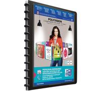 6143 Porte-Documents ¿¿ Spirale Vario-Zipp Avec 20 Pochettes A4 Noir 235 X 310 Mm