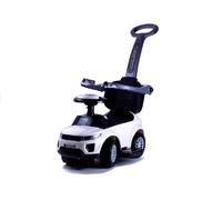 614W Voiture toboggan pour jeunes enfants avec poignée parentale - Blanc