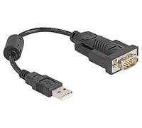 61549 Convertisseur USB-RS232 D-Sub 9pin Mâle,USB A Mâle 0,25m DELOCK
