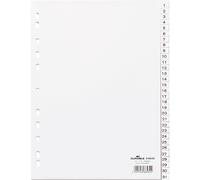 [6160-02] DURABLE Intercalaire en plastique, numérique, A4, 31 touches