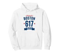 617 Boston Code régional Authentique Vieilli USA American City Sweat à Capuche