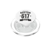 617 Boston Code régional Vintage rétro Vieilli Authentique PopSockets PopGrip pour MagSafe
