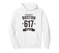 617 Boston Code régional Vintage rétro Vieilli Authentique Sweat à Capuche
