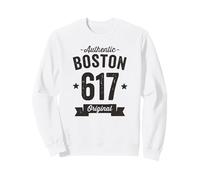 617 Boston Code régional Vintage rétro Vieilli Authentique Sweatshirt