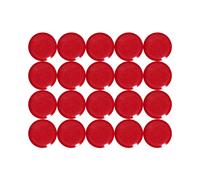 [6176125] Maul Boite de 20 Aimants ronds MAULpro 20 mm puiss. 0,3 kg Rouge