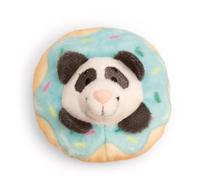 61874 MagNICI Mini Panda, avec Donut, 7 cm, Blanc, Doudou avec Aimant, Adhère aux Surfaces métalliques, Tableaux magnétiques et poignées de Sac comme Compagnon de Voyage, idée Cadeau