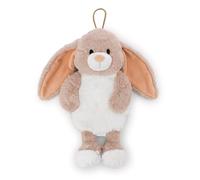 61934 Peluche-bouillotte au motif de lapin Fjella, capacité : 300 ml, 35 cm, marron, compagnon douillet dès 10 mois, coussin chauffant pour enfants et adultes