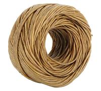 61m Ciré Bougie Mèches, Mèche de 100% Chanvre Bio avec Cire d'Abeille Revêtement Naturelle pour la fabrication de bougies DIY, Pas de Fumée ou de Gaz Toxique en Brûlant (Foncé)
