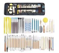 61PCS Pottery Tools Pottery Tools for Sculpting Polymer Clay Tools Kit for DIY Handcraft Modeling Clay Carving Tools Set