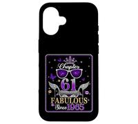 61st Birthday Queen Chapter 61 Fabulous Since 1965 Women Coque pour iPhone 16