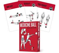62 Half Ball exercise cards, home/gym: large flash cards with 50 stability exercises for all levels of fitness, beginners: durable and waterproof