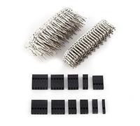 620 Pièces Cavalier Fil Câble Broche Sertissages Connecteur Broche 2mm En-tête Connecteur Boîtier Adaptateur Mâle Femelle Broches à Sertir Kit de Connecteur