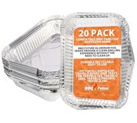 62007 Lot de 20 doublures d'égouttement pour Napoléon, accessoires pour bac à graisse Napoleon Prestige I/II/V, Prestige Pro, Rogue, Mirage & Ultra Chef, pièces de rechange jetables en aluminium pour