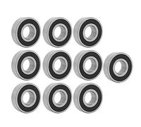 6203RS Deep Groove Ball Bearing 17mm | Bearing Steel for High Load & Extended Service | 10Pcs Set for Gearboxes/Motors/Motorized Tools | 40mm OD, Sealed Design