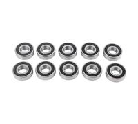 6204 - Roulements à billes 2rs 10 pack | Double protégés de race de rainure profonde 17x47x14mm | Friction à grande vitesse pour les machines industrielles/outils électriques /