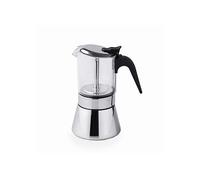 [62126] Lacor Cafetière Italienne SIENA 6 Tasses Inox et Verre Tous Feux