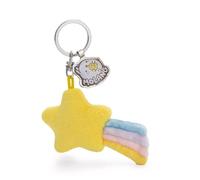 NICI 62217 Porte-clés étoile filante, 6 cm, Jaune, Compagnon en Peluche pour Sac à Dos ou Sac à Main, pour Petits et Grands