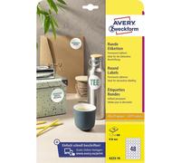 [6223-10] AVERY Zweckform Etui 480 Étiquettes Rondes Adhésives Ø 30 mm sur A4...