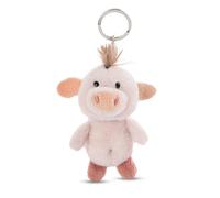 62246 Porte-clés avec peluche au motif de cochon Pigwick, 10 cm, rose, compagnon fidèle pour sac à dos ou sac à main, pour petits et grands