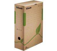 [623916] Esselte Pack 25 Boîtes Archives ECO Format A4 Marron en Dos 80 mm