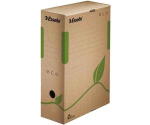 [623916] Esselte Pack 25 Boîtes Archives ECO Format A4 Marron en Dos 80 mm