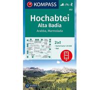 624 hochabtei-alta badia Echelle 1 : 25 000 - Collectif - Kompass Karten - broché - Atlas / carte