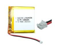 624038 3.7V 1200 mAh, PCM, JST PH1.5-2P