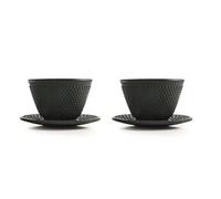 624400 set 2 tasses et sous-tasse fer fondu clasica 0.120 l