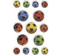 Herma Autocollants HERMA 6251 – Lot de 15, motif football pour album photo, scrapbooking et déco