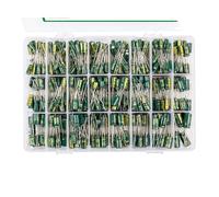 625Pcs 24Values Aluminum Electrolytic Capacitor Kit 10V-100V 1F-1000uF Capacitors Box Assortment Kit MQXFCZUX
