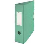 Esselte - Classeur à Levier, Capacité 500 Feuilles, Dos de 82 mm, Classeur A4 Léger, Maison / Bureau, Motif Texturé, Gamme Colour'Breeze, Vert, 626218