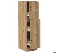 627289& Armoire d'apothicaire - Armoire Vestiaire chêne artisanal - Bois - Panneaux de particules