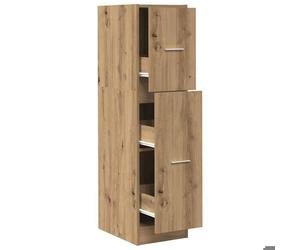 627289& Armoire d'apothicaire - Armoire Vestiaire chêne artisanal - Bois - Panneaux de particules