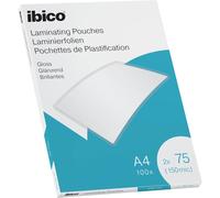 [627316] Ibico Pack 100 Pochettes Plastification A4 75m Brillantes