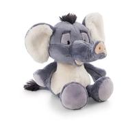 62741 Peluche éléphant El-Flora, 25 cm, Grise, Douce, Adorable pour câliner et Jouer, pour Enfants et Adultes, idée Cadeau