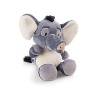 62747 Peluche éléphant El-Flora 50 cm, Grise, Douce, Adorable pour câliner et Jouer, pour Enfants et Adultes, idée Cadeau